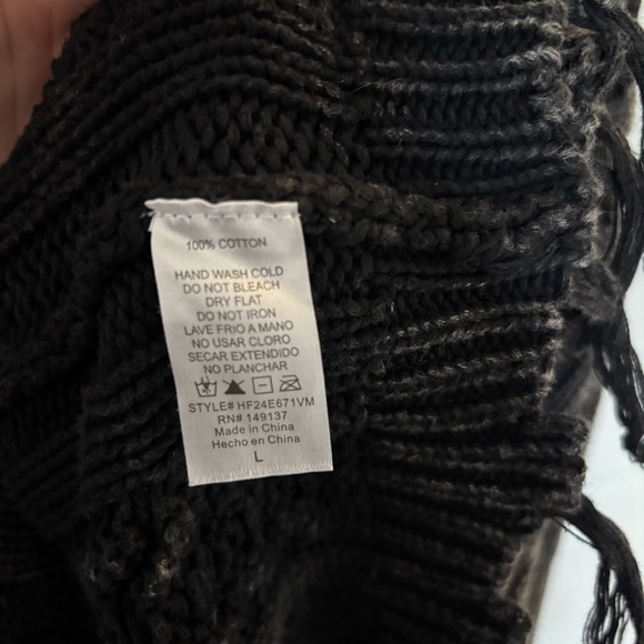 HYFVE Charcoal Cable Knit Sweater - Picture 4 of 4